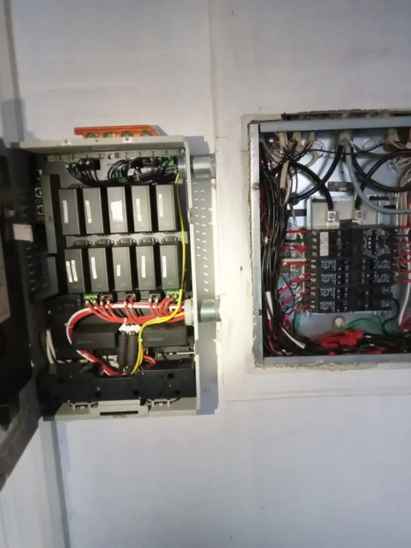 Electrical panel upgrade completed for Security Camera Wiring in Newburyport